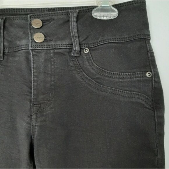 EVERMORE Ankle Zip Black Denim Skinny Leg Jeans Sz 4 - Picture 3 of 15